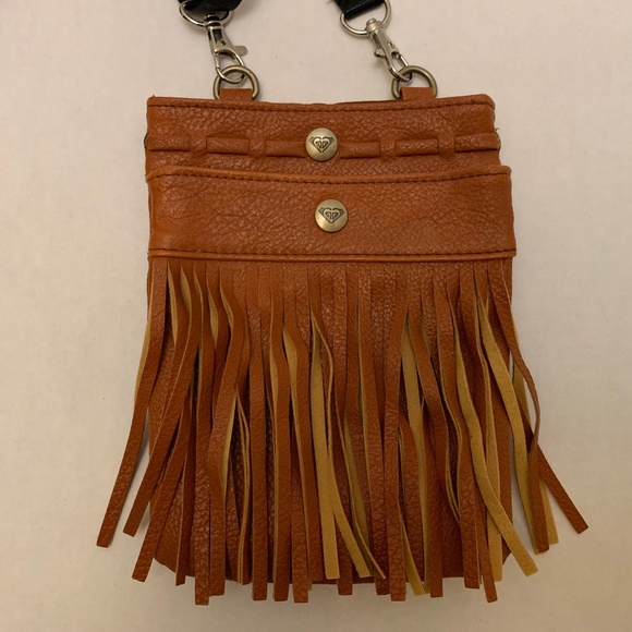 Roxy Cute Crossbody Fringe Bag Brown - Picture 2 of 8